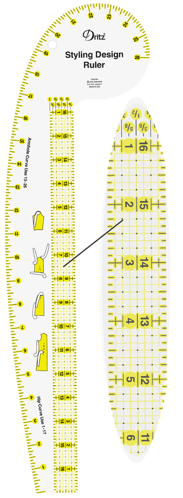 Design ruler trio sewing rulers