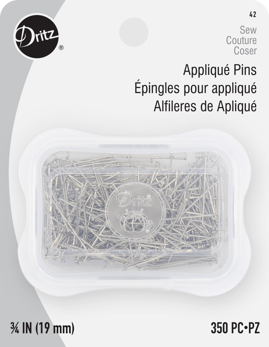 Sewing Pins - 1.5 in - Set of 100 - Pearlized White