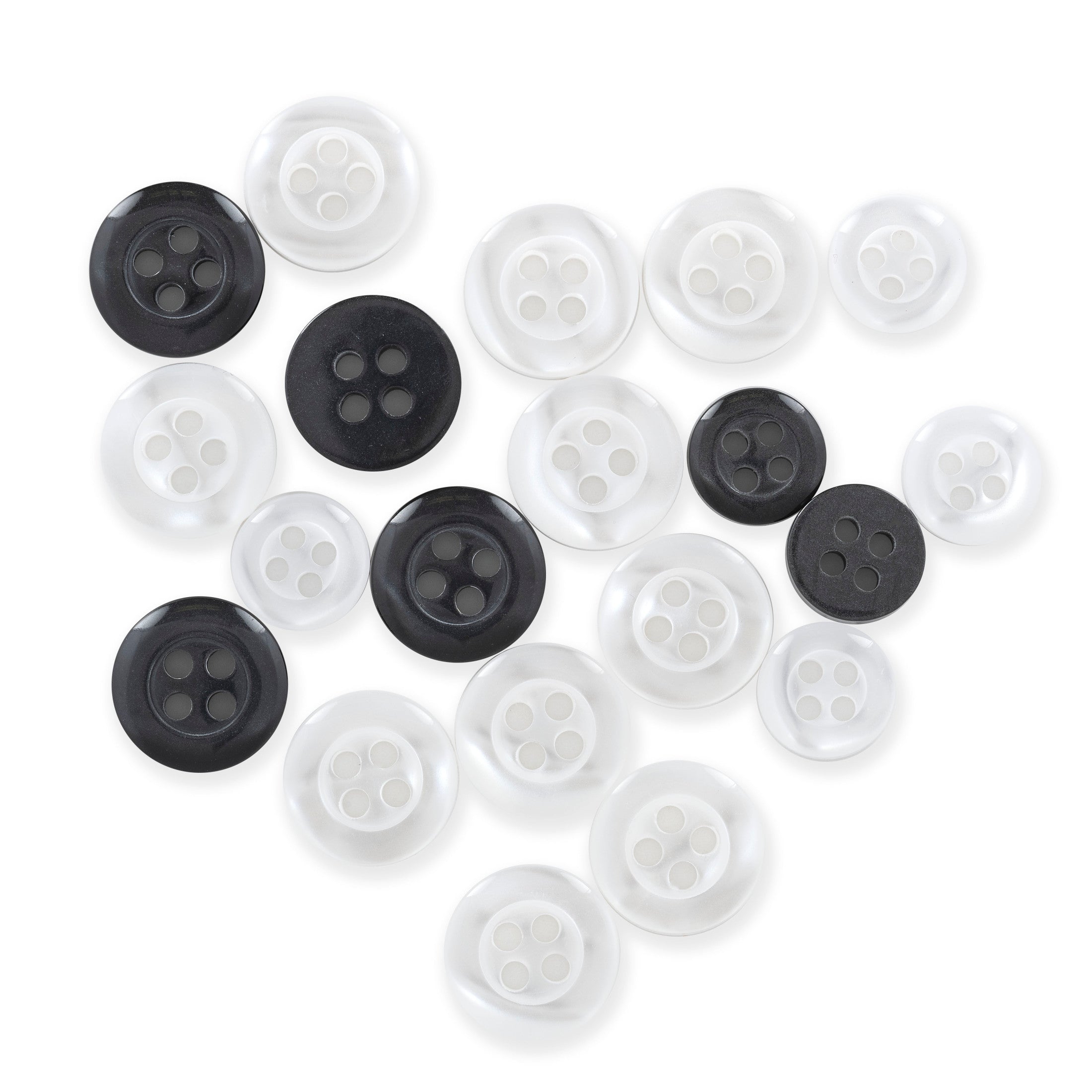 Dritz Recycled Cotton Round Stitch Button, 25mm, Mauve, 6 Buttons