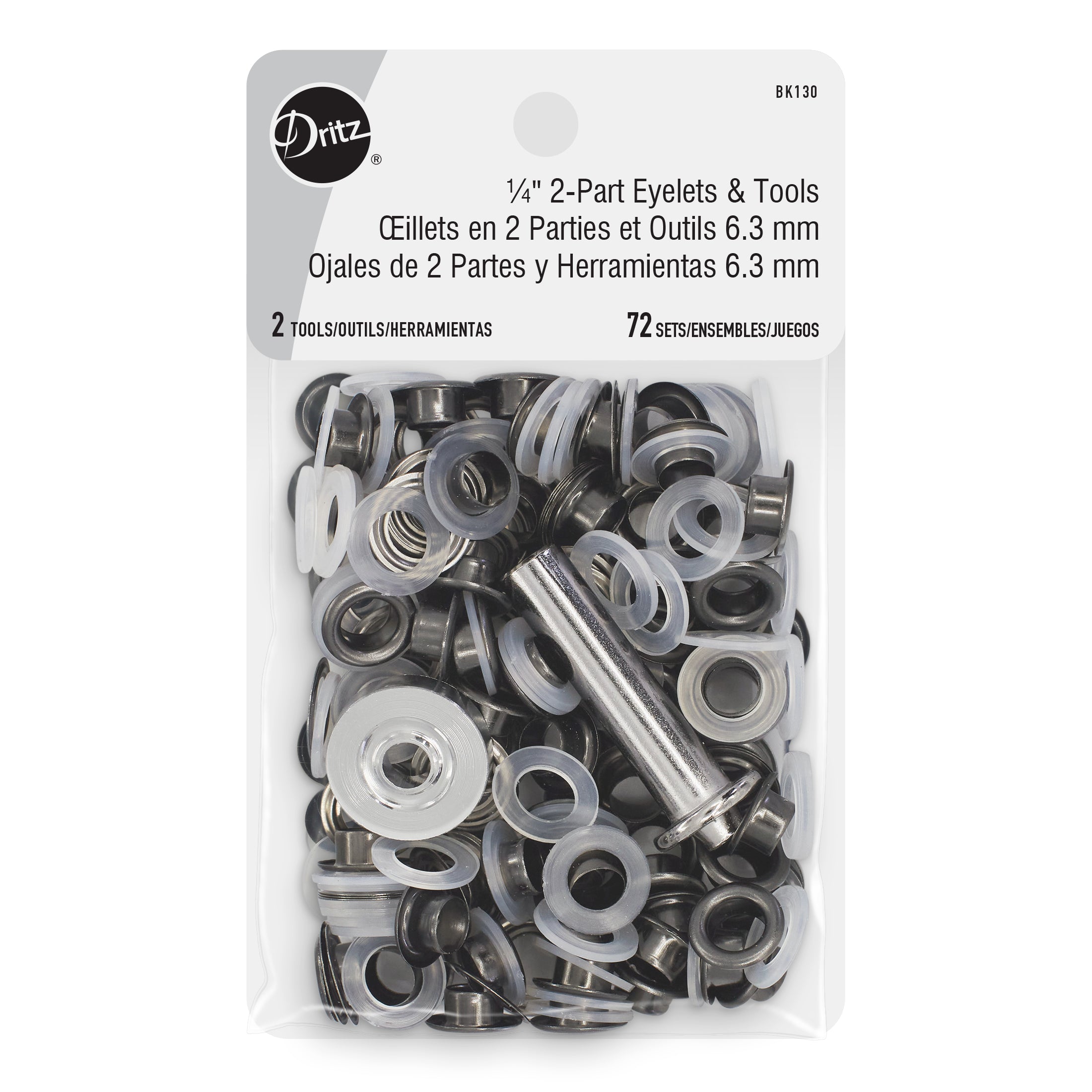 Dritz 7/16 Snap Fasteners, 12 Sets, Nickel