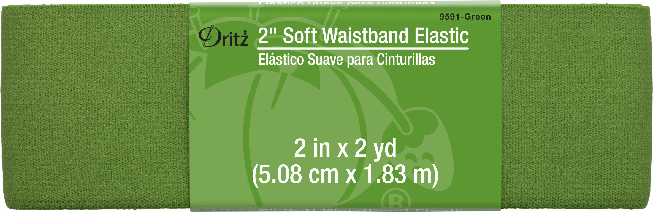 Dritz Soft Waistband Elastic 1-1/2X2yd Black