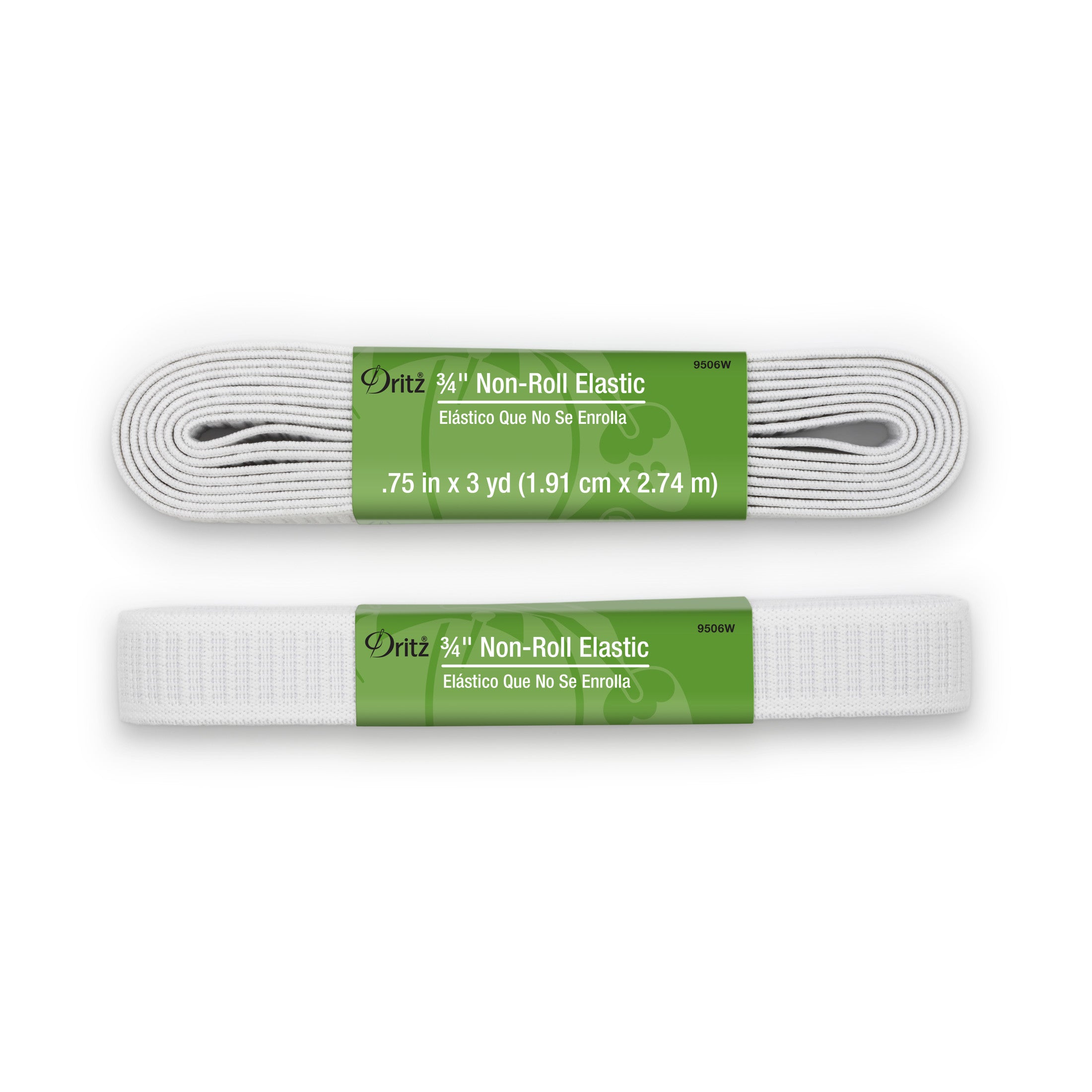  Dritz Fold-Over Elastic 1'X7yd-White : Arts, Crafts