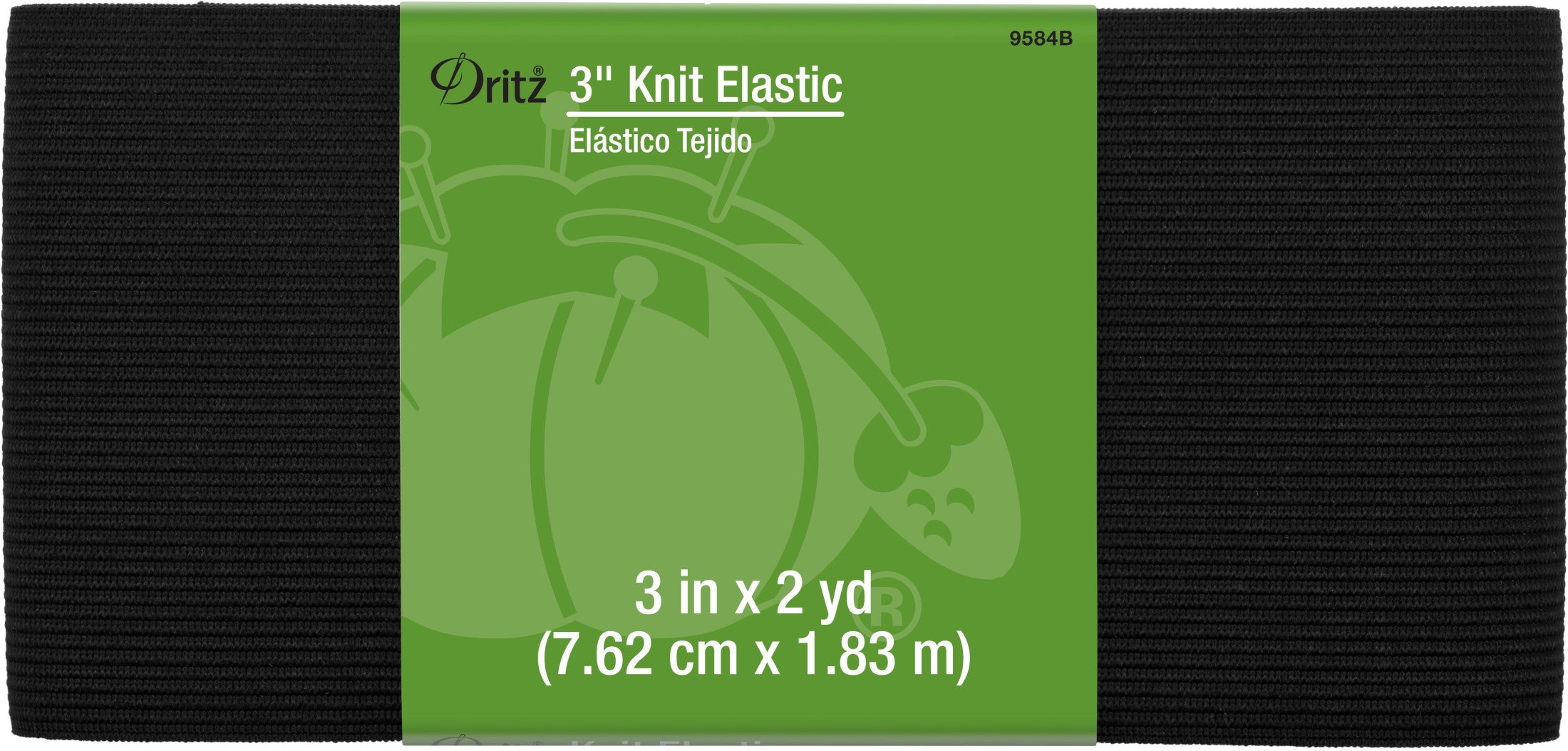  Dritz Fold-Over Elastic 1'X7yd-White : Arts, Crafts