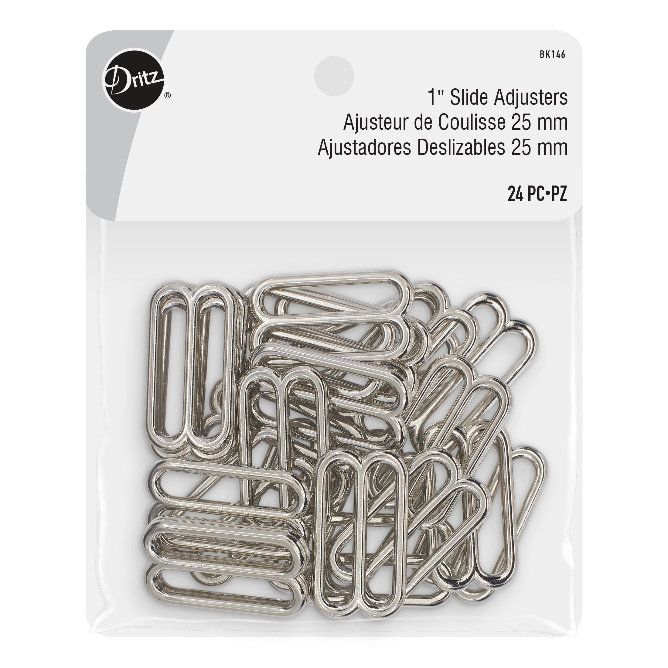 Dritz Overall Buckles for 1-5/8 Straps 2/Pkg-Nickel