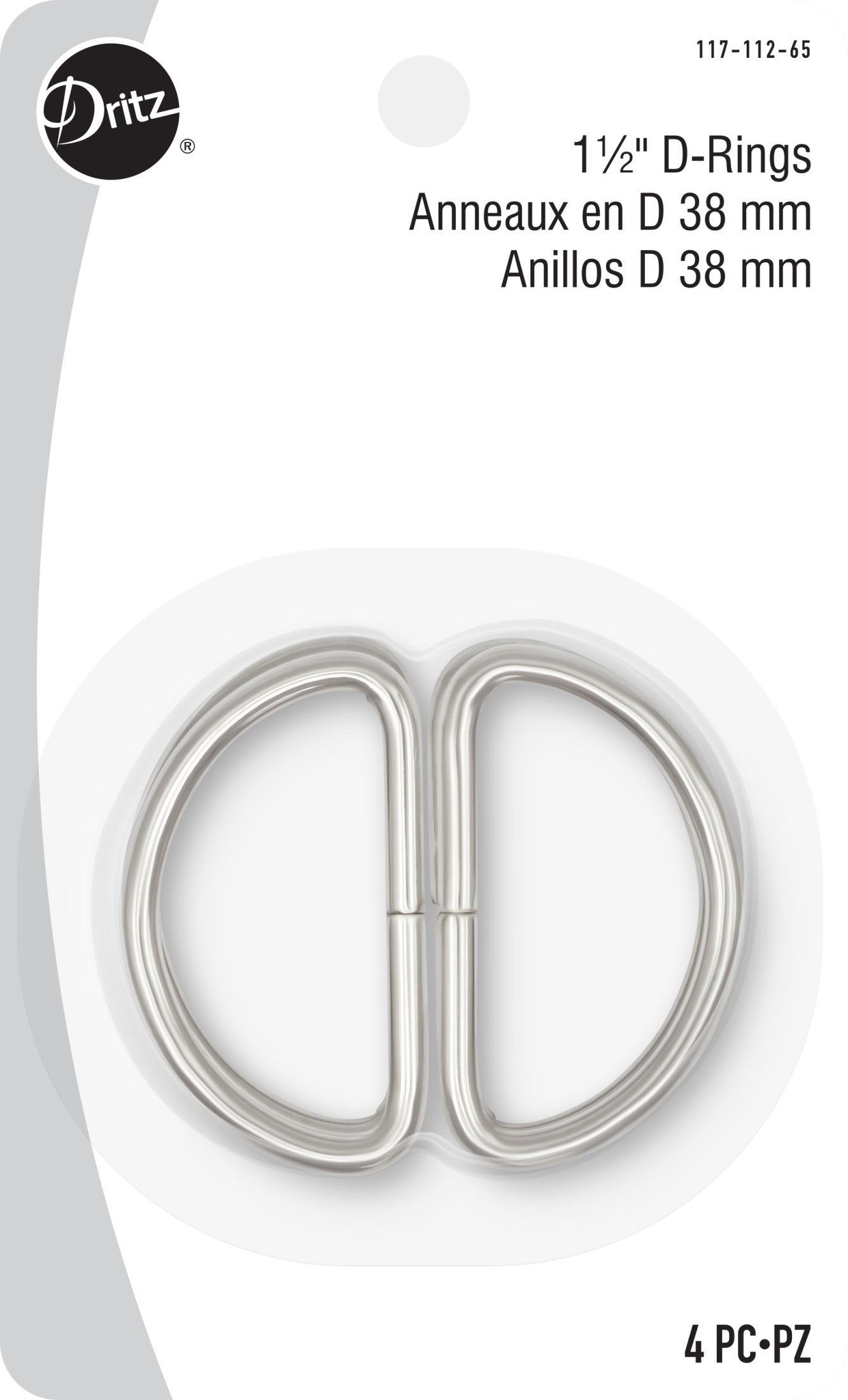 Small Swivel Hook & D-Ring - 1/2/1/2 - Antique Brass