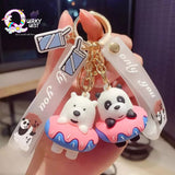 We Bare Bears Grizzly Ice Bear Panda Keychains (Set of 3) TheQuirkyQuest