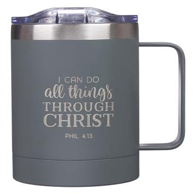 I know the Plans Stainless Steel Travel Mug With Handle - Jeremiah