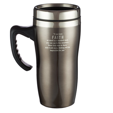 I know the Plans Stainless Steel Travel Mug With Handle - Jeremiah