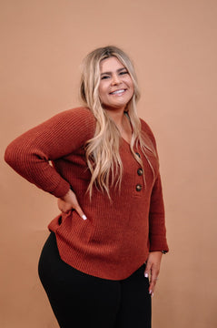 Oversized Knit Camel Sweater