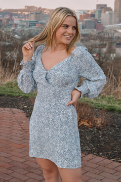 Blue Floral Dress