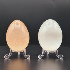 Egg-shaped Selenite Decor