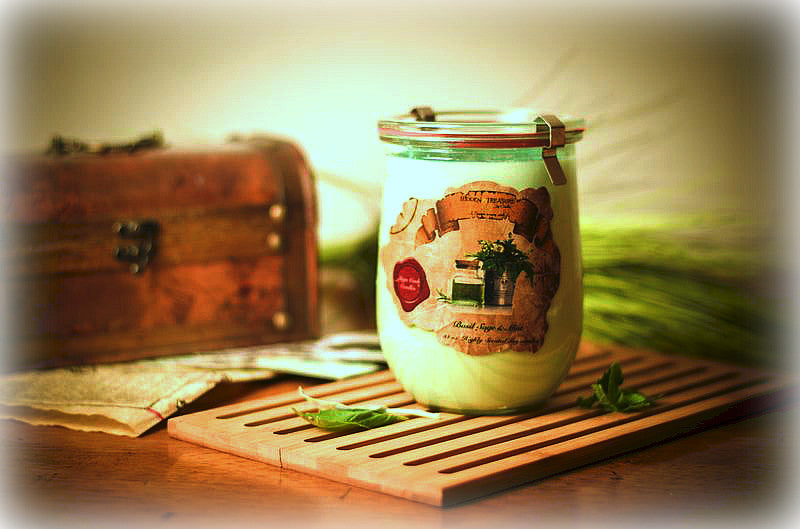 Basil Sage & Mint Mega Candle - McLain Candles - Mega Candles