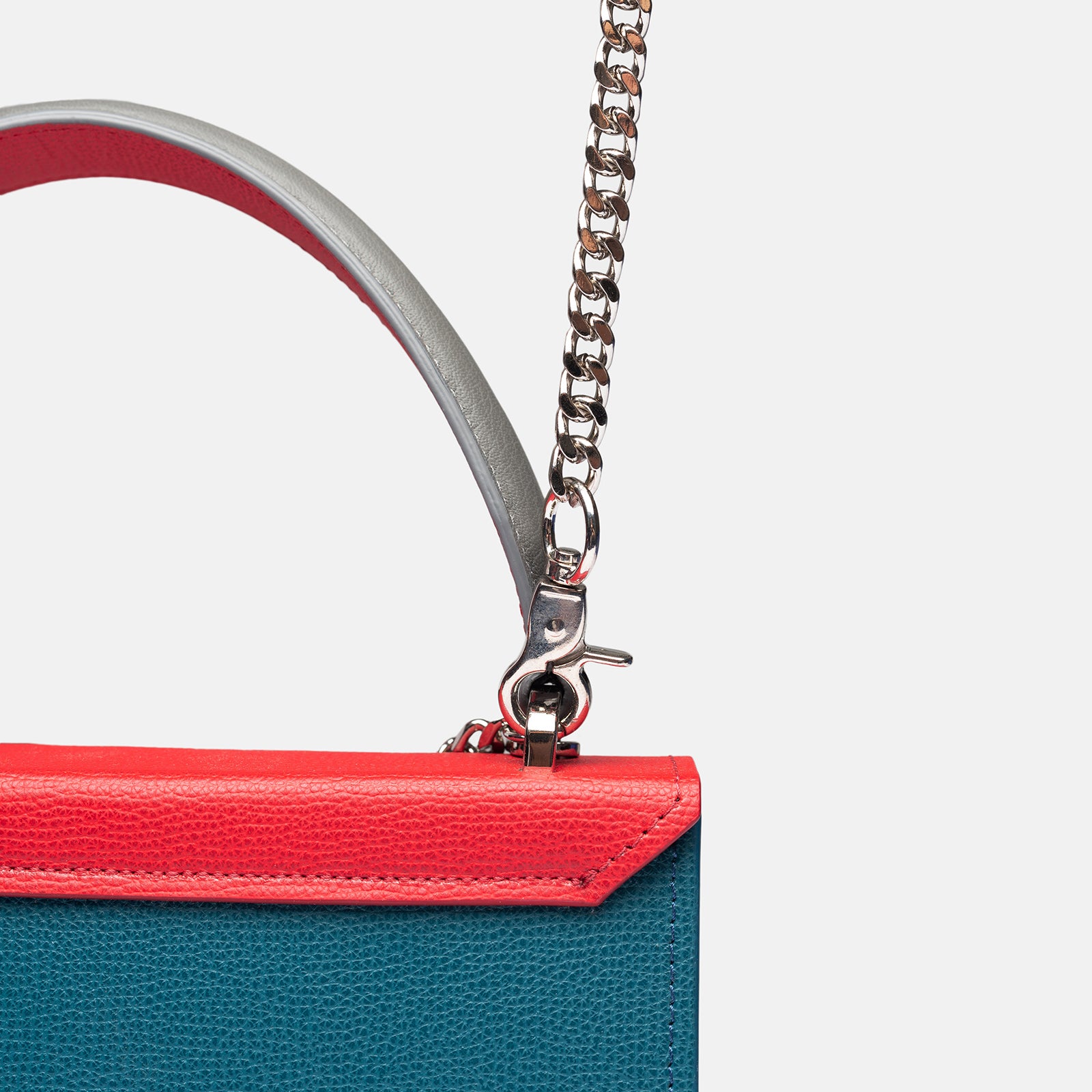 Snaked Boy Bag in Multicolor Blue and Red