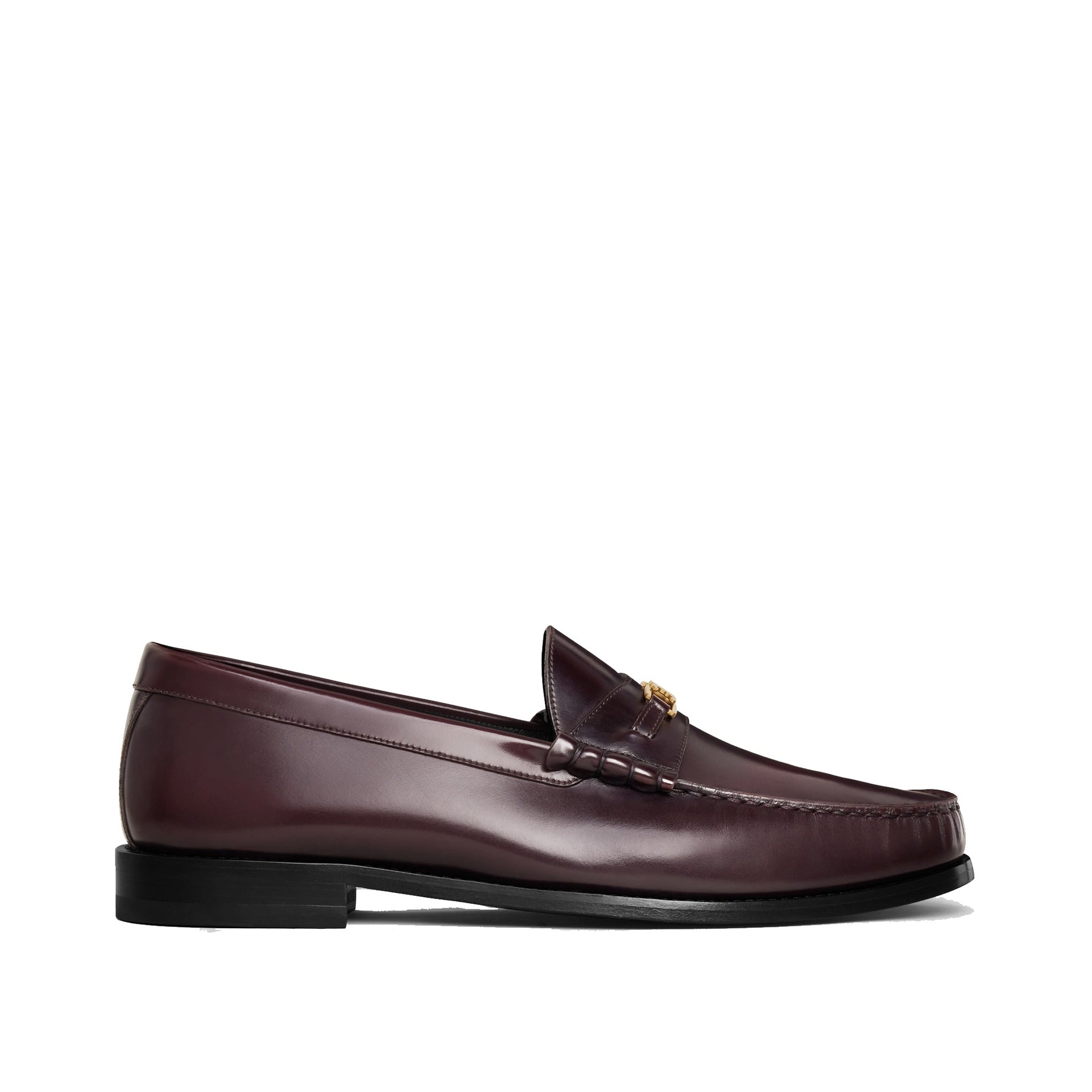 Celine Triomphe Loafers In Brown