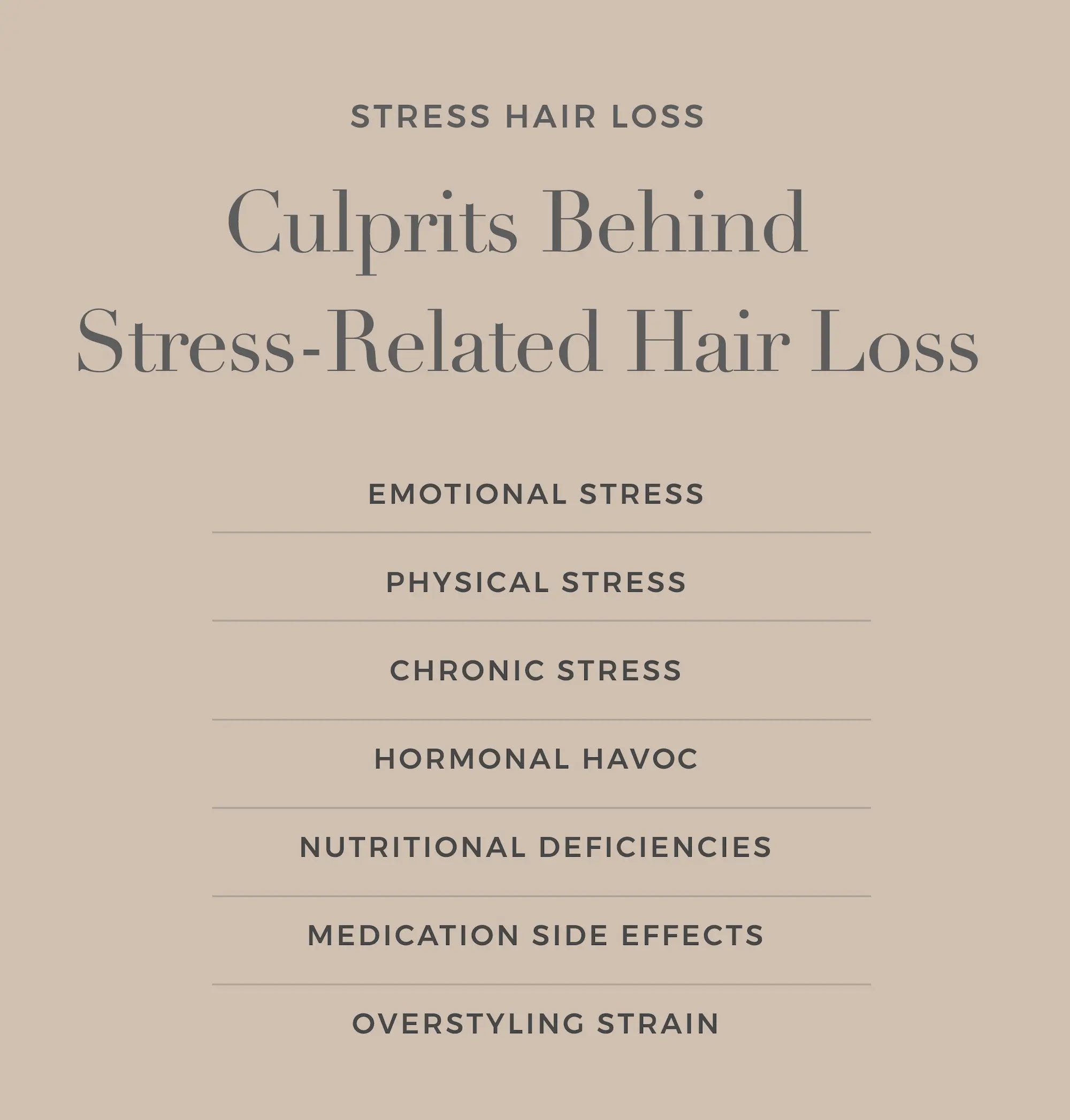 what causes stress hair loss