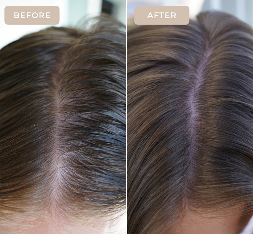 clarifying shampoo before and after