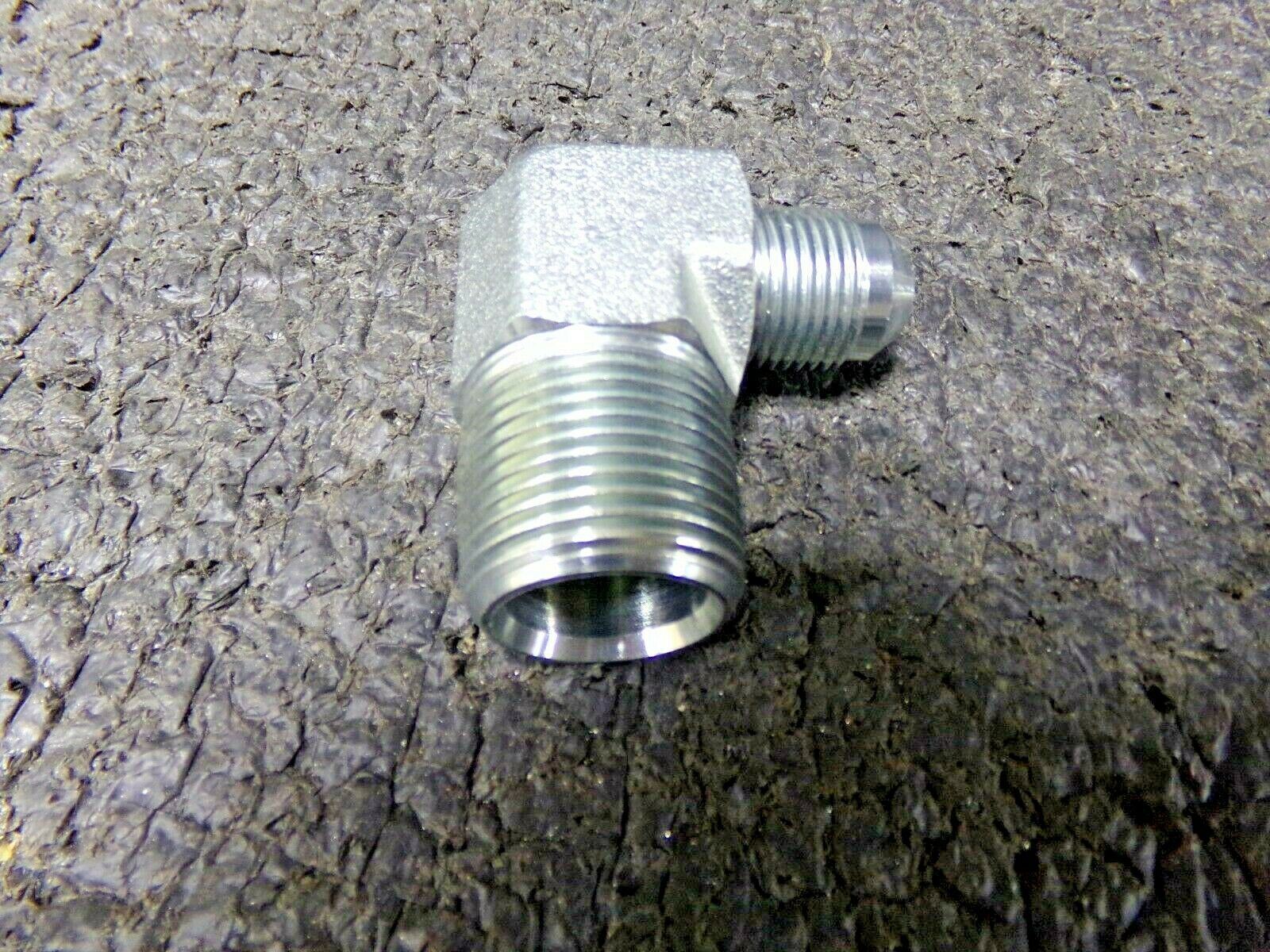 Eaton 1/2" Tube OD, 37° Steel Flared 2024-12-8S Elbow 3/4 NPT, Flare x