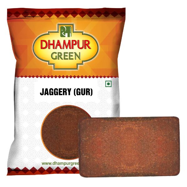 Dhampur Green COVID Safe Vacuum-Packed Jaggery - 100% Natural (Pack of 6 x 1Kg)