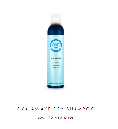 oya dry shampoo