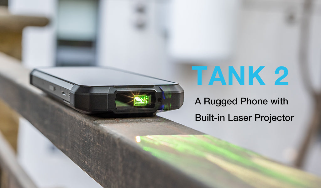 Tank 2 - 15500 mAh Rugged Phone with Built-in Laser Projector - Banner