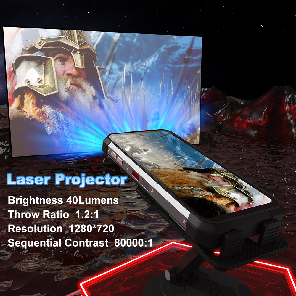 Tank 2 - 15500 mAh Rugged Phone with Built-in Laser Projector - Built-in Laser Projector for Cinema-Level Visual Experience