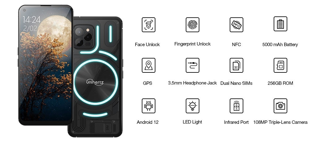 Luna - Transparent Back Designed Light-Emitting 4G Phone