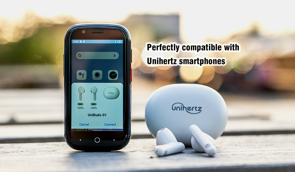 Unibuds are earbuds that are perfectly compatible with Unihertz smartphones.