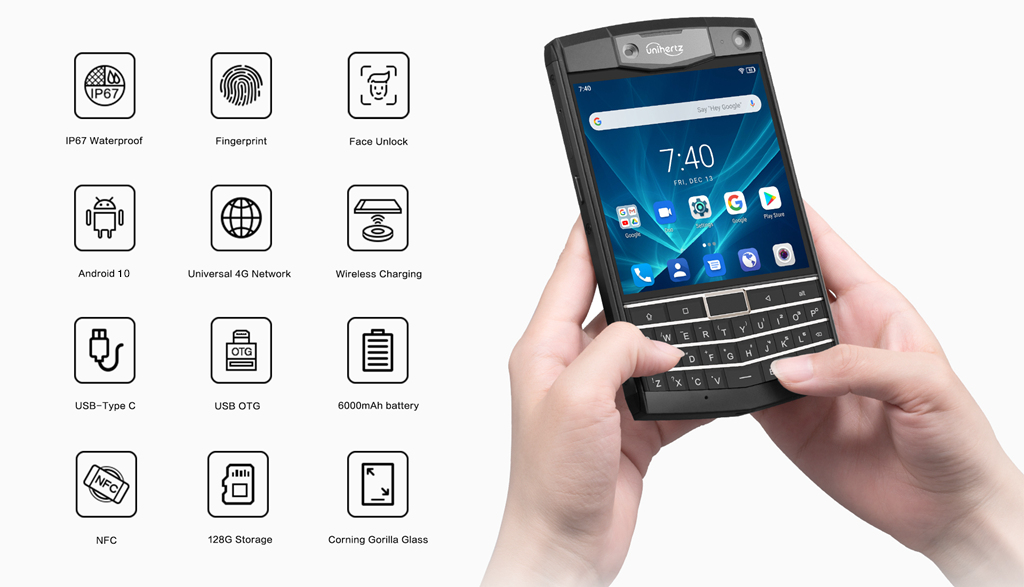 Titan - The Ultimate Rugged QWERTY Phone - Features