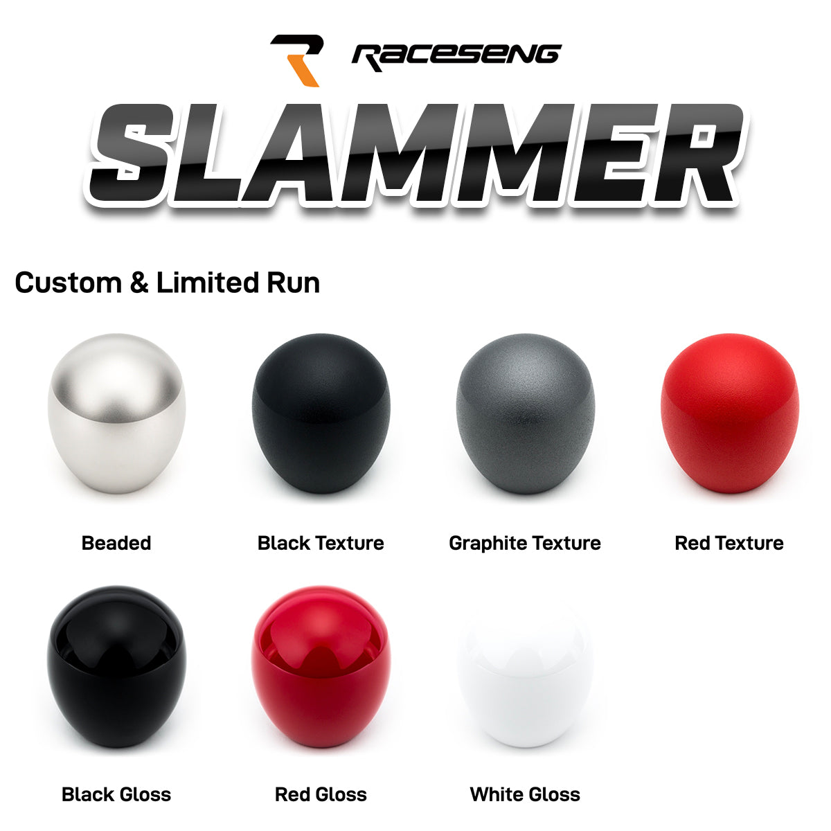 RACESENG レースセングシフトノブ MASSシリーズ SLAMMER スラマー：スタンダードカラー