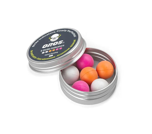 Oros Small Strike Indicator 6 Pack Pink (In Storage Tin) — The Flyfisher