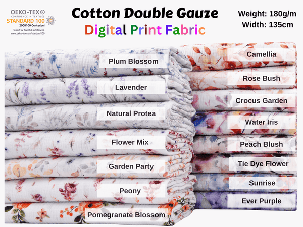 Four Layer Organic Gauze Plain fabric, muslin cotton Natural