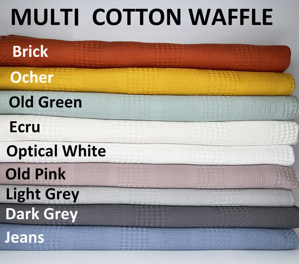 210GSM Soft and Warm Cotton Waffle Fabric, Waffle Weave Fabric for