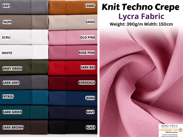 Ponte Roma Viscose Nylon Spandex Knit Fabric - 6657 – G.k Fashion