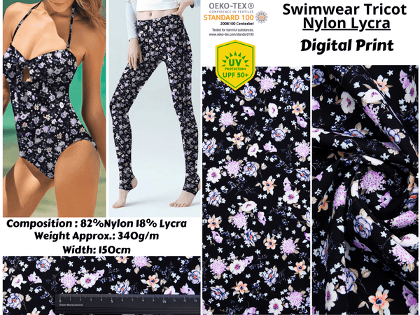 Star Spangled Batuque Print Nylon Swimwear Fabric - WJH1229A – G.k Fashion  Fabrics