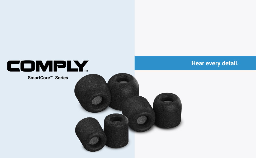 SmartCore™ Series Memory Foam Earbud Tips