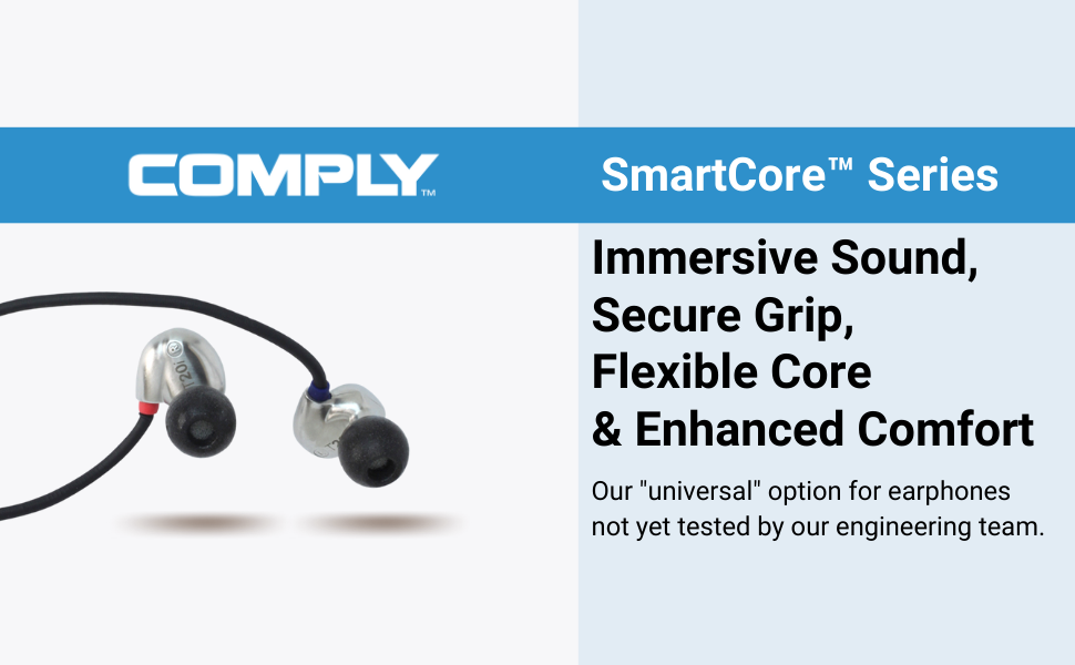 SmartCore™ Series Memory Foam Earbud Tips
