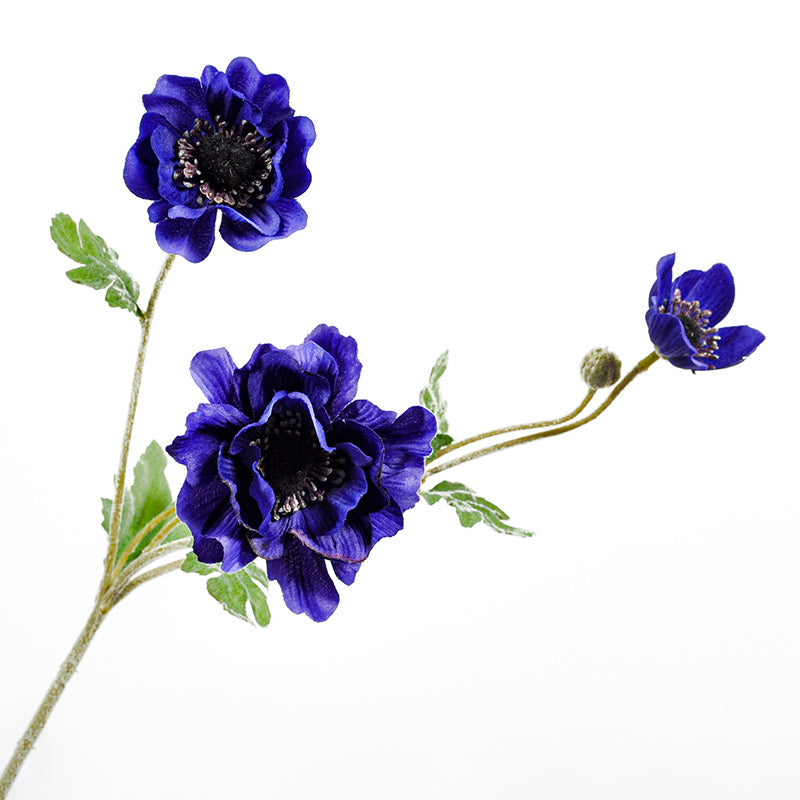 Anémonas Azules Artificiales – Decoco Flower Shop