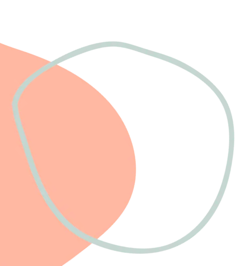 Abstract minimalistic design with overlapping circles in pastel colors.