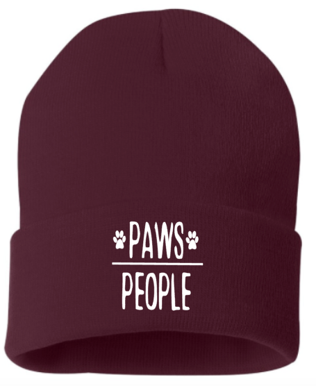 Paws Over People Beanie Hat – Prints VT