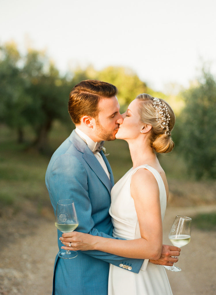 Real bride, Hermione Harbutt, blond bride, up do, veil, hair accessories, bespoke, freshwater pearl, mother of pearl, pearl, headpiece, garland, tiara, flowers, bespoke, wedding gown, wedding inspiration, crystal, Swarovski, silver, gini, lindsay madden photography