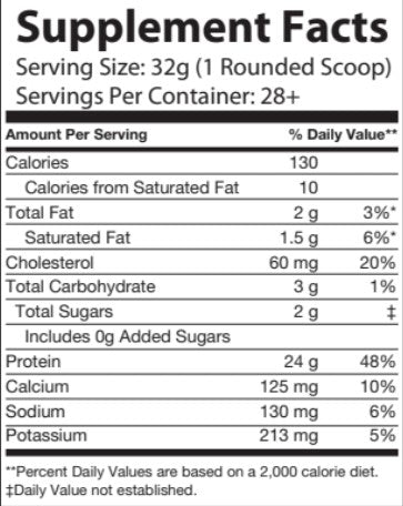 Zoba Fuel Salted Caramel Protein Nutrition Info