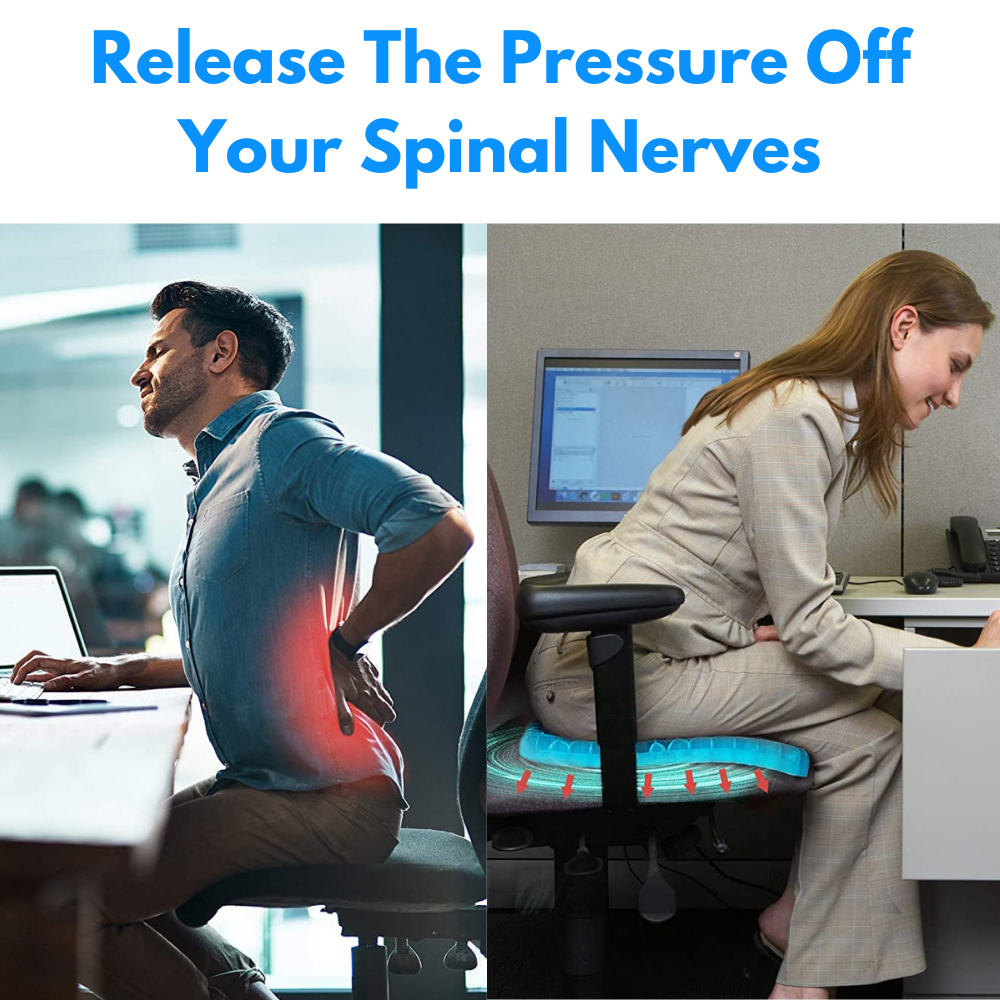 Cool Down Pressure and Relieve Back Pain Instantly with this Gel Seat  Cushion!