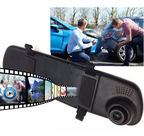 Cámara de vídeo digital del coche, CCTV en el coche, espejo retrovisor del  automóvil Fotografía de stock - Alamy