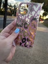 Load image into Gallery viewer, Pink &amp; Gold Leopard phone case
