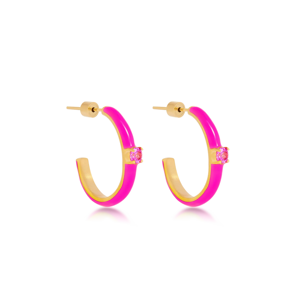 Candy Pink Earrings (7994881638668)
