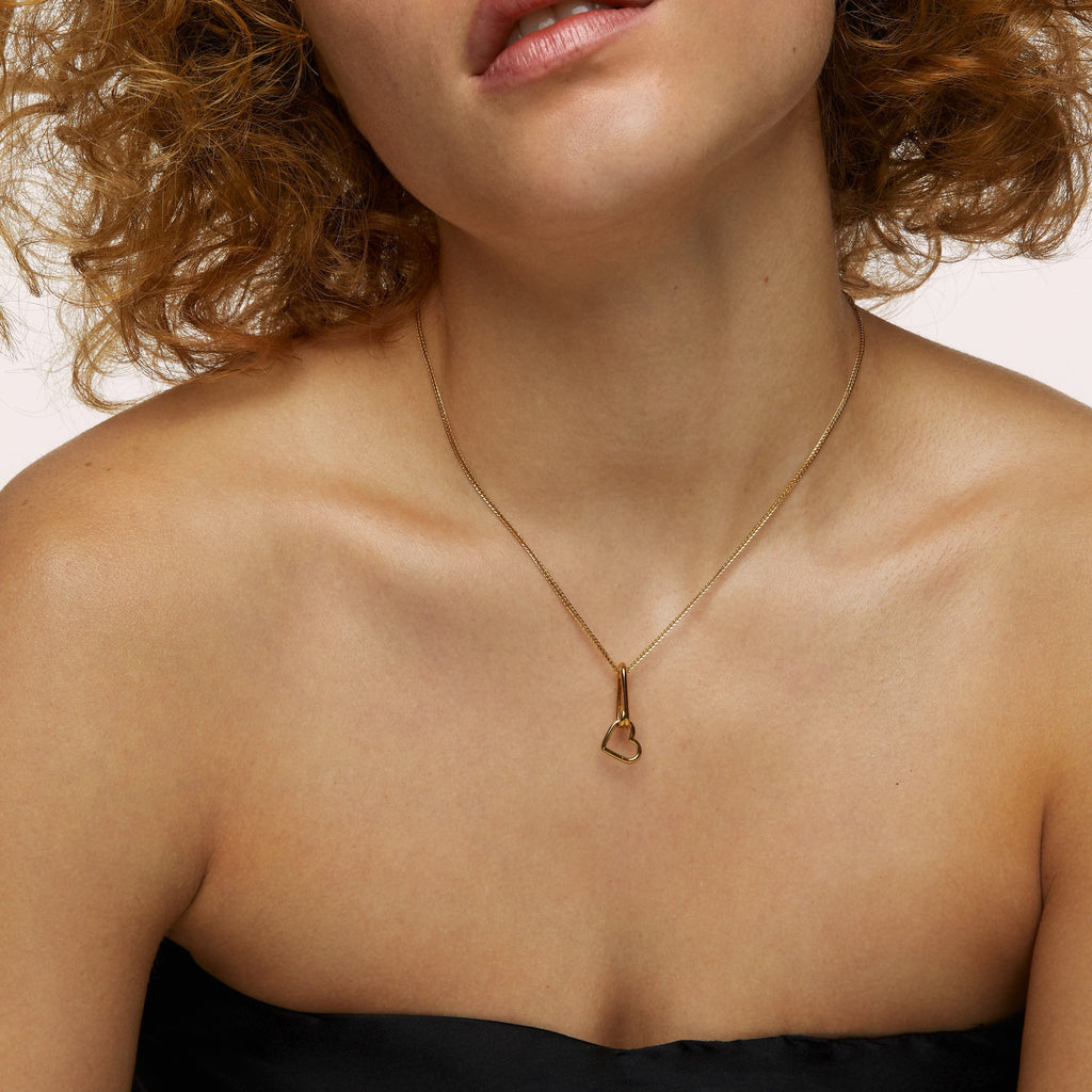 Looped Heart Necklace (8168864678156)
