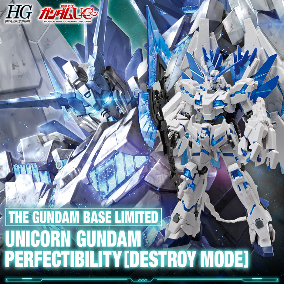 Bandai Gundam Base Exclusive HG 1/144 Unicorn Gundam Perfectibility [Destroy Mode]