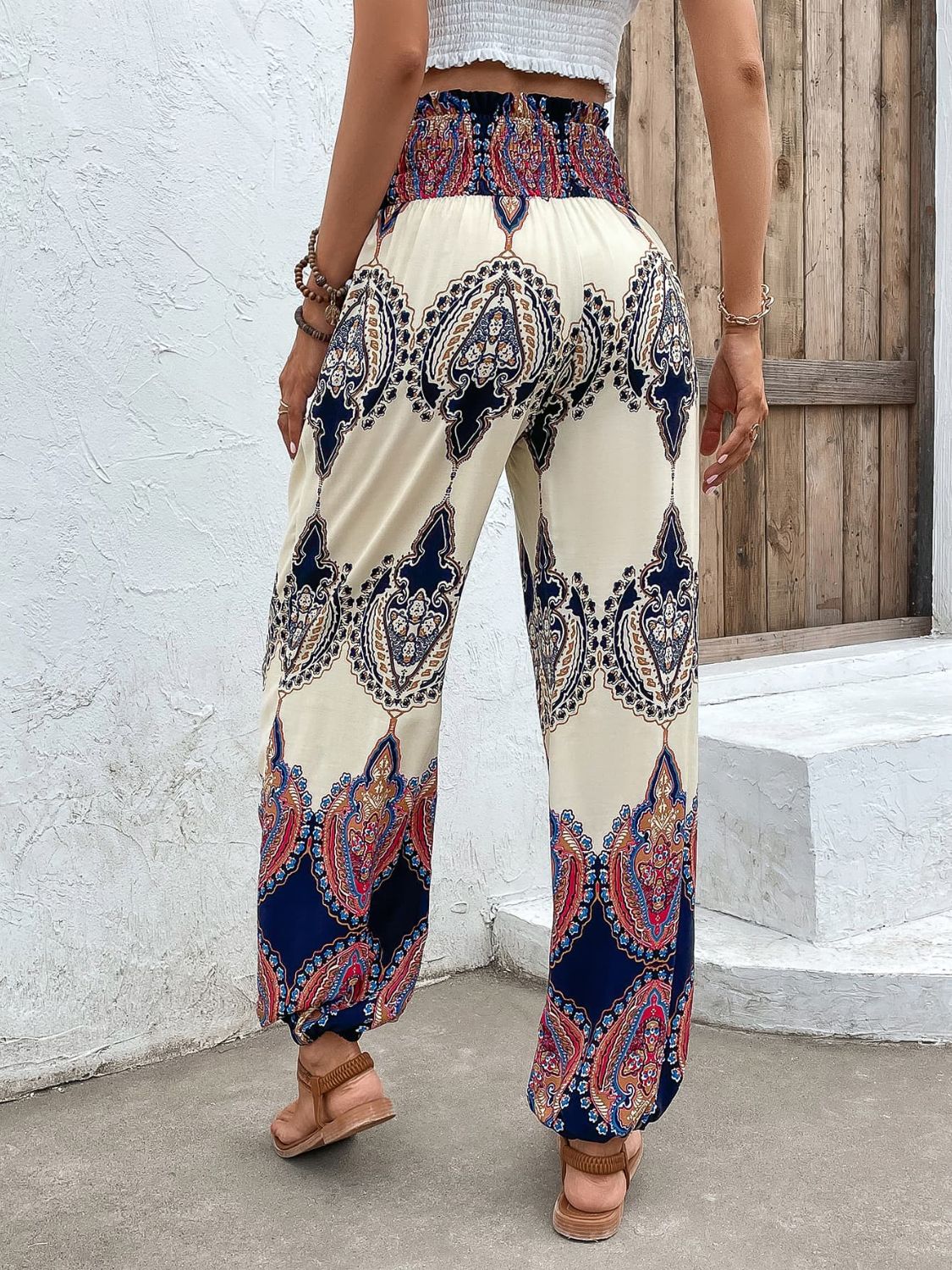  senya Women's Harem Pants Women's Yoga Pants Italian Pasta High  Waist Yoga Boho Trousers(238br0j) : Clothing, Shoes & Jewelry