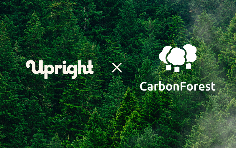 Upright is partnering with CarbonForest to help our community offset their carbon footprints