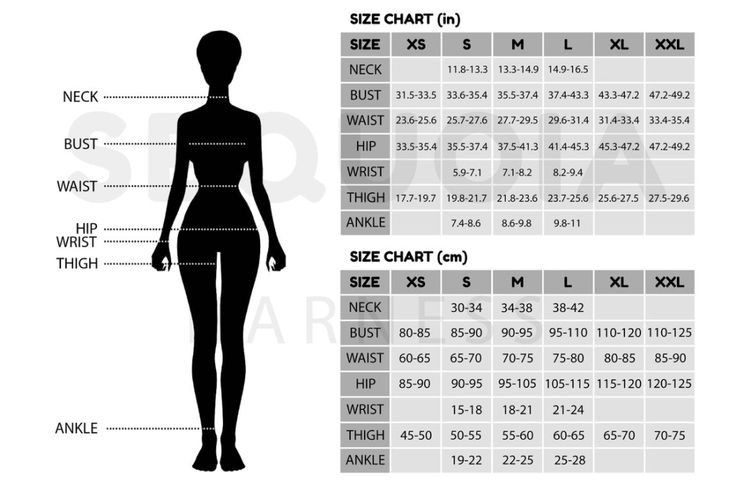 Harness Size Chart – Sequoia Harness